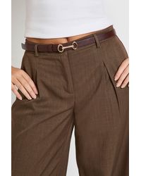 Boohoo - T-Bar Skinny Belt - Lyst