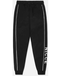 Nicce London - Graphic Logo Stretch Waist Track Pants 211 1 04 06 0001 Cotton - Lyst