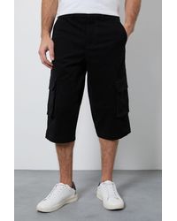 MAINE - 3/4 Cotton Cargo Shorts - Lyst