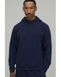 BoohooMAN - Regular Fit Premium 480Gsm Washed Over The Head Hoodie - Lyst
