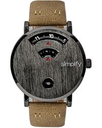 Simplify - The 7000 Leather-Band Watch - Lyst