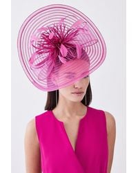 Karen Millen - Feather Detail Fascinator - Lyst