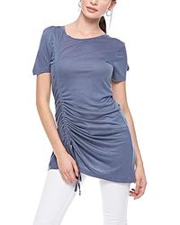 Brave Soul - Diana Short Sleeve T Shirt Casual Tops Drawstring Blouse Tee - Lyst
