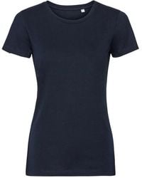 Russell - Ladies Organic Short-Sleeved T-Shirt (French) Cotton - Lyst