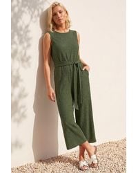 Roman - Petite Textured Jumpsuit - Lyst