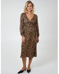 Blue Vanilla - Draped Waist Wrap Dress - Lyst