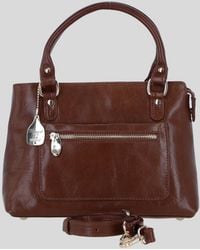 Ashwood Leather - Real Handbag With Detachable Crossbody Strap - Lyst