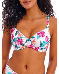 Freya - Palm Paradise Plunge Bikini Top - Lyst