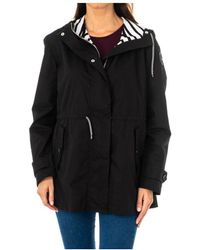 La Martina - Womenss Long-Sleeved Jacket With Fixed Hood And Adjustable Drawstring Lwo002 - Lyst