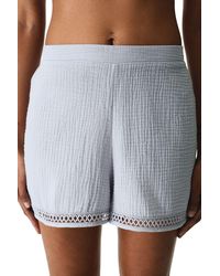 Penti - Cotton Mid-Waist Pull-On Shorts - Lyst