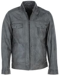 Ashwood Leather - 'Edinburgh' Real Bomber Jacket - Lyst