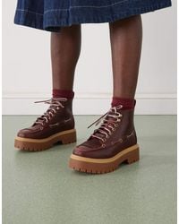 Timberland - Stone Street Lace Up 7 Eye Elevated Boots - Lyst