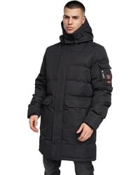 Crosshatch - Milwaka Long Padded Jacket - Lyst