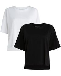 French Connection - 2 Pack Cotton Crew Neck Boxy Fit Short Sleeve T-Shirts - Lyst