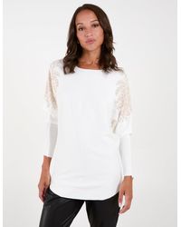 Blue Vanilla - Embellished Shoulder Jumper - Lyst