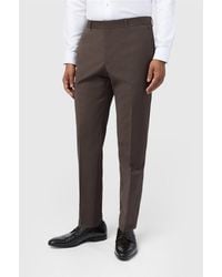 Ted Baker - Flat Fronted Slim Fit Suit Trousers - Lyst