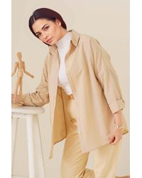 Bigdart - Relaxed Fit Poplin Shirt With Button Closure - Lyst