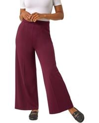 Roman - Petite Wide Leg Ponte Stretch Trouser - Lyst