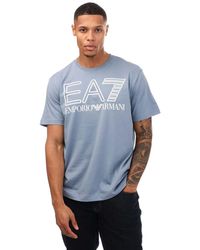 EA7 - Emporio Armani Logo Series Oversized T-Shirt - Lyst