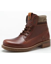 Wrangler - Hill Tweed Leather Briar Ankle Boots - Lyst