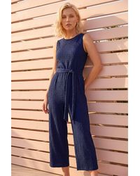 Roman - Petite Textured Jumpsuit - Lyst
