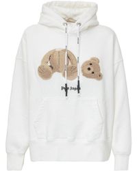 Palm Angels - Kill The Bear Weißer Kapuzenpullover - Lyst