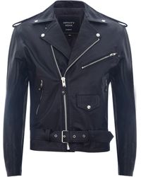 Infinity Leather - Brando Biker Rock Motorcycle Hide Jacket - Lyst