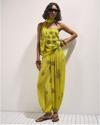 River Island - Trousers Embellished Balloon - Lyst