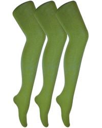 Sock Snob - 3 Pair Multipack Coloured Opaque 80 Denier Tights - Lyst
