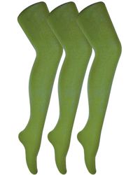 Sock Snob - 3 Pair Multipack Coloured Opaque 80 Denier Tights - Lyst