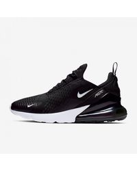 Nike - Air Max 270 Trainers Black/white/solar Red/anthracite Mesh - Lyst