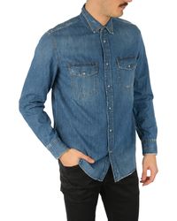 DIESEL - D-Rooke Denim Shirt Long Sleeve - Lyst