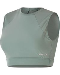 Speedo - Ladies Mesh Crop Top - Lyst