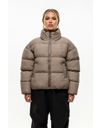 Good For Nothing - Oversized Funnel Neck Puffer Jacket - Lyst
