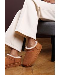 Where's That From - Wheres 'Saskia' Cosy Faux-Suede Fur Lined Micro Dipped Heel Boot - Lyst