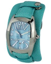 Chronotech - Blue Leather Watch - Lyst