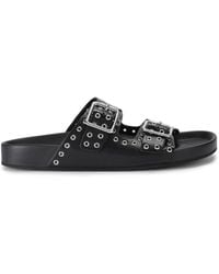 Steve Madden - Leather Abbot Sandals - Lyst