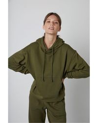 Velvet By Graham & Spencer - By And Corefleece Relaxed Fit Hooded Sweatshirt - Lyst