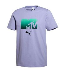 PUMA - X Mtv T-Shirt Graphic Ombre Logo Top 579813 23 - Lyst