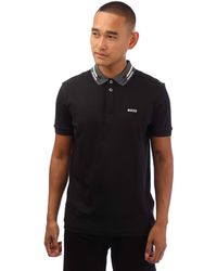 BOSS - Paddy 1_99 Polo T- Shirt In Zwart - Lyst