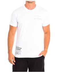La Martina - T-shirt Met Korte Mouwen Rmrp61-js092 - Lyst