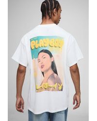 BoohooMAN - Oversized Playboy License Printed T-Shirt - Lyst