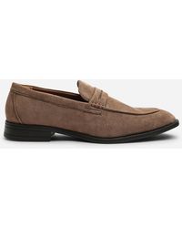 Where's That From - Gavin Suede Slip On Penny Loafer - Lyst