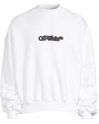 Off-White c/o Virgil Abloh - Blurr Book Over White Oversized Sweatshirt - Lyst