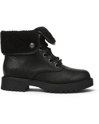 Blowfish - Faux Leather Lace Up Winter Boots - Lyst