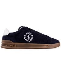 Ralph Lauren - Polo Heritage Circle Logo Trainers - Lyst