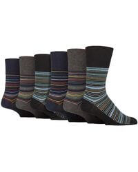 Gentle Grip - 6 Pack Non Elastic Square Patterned Cotton Socks For Poor Circulation - Lyst