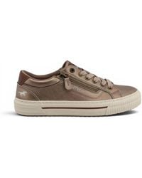 Mustang - Golden Faux Leather Trainer Sneaker Casual Shoes - Lyst
