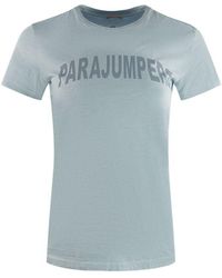 Parajumpers - Cristie Brand Logo Vapour T-Shirt - Lyst