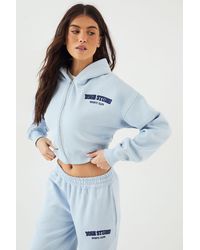 DSGN Studio - Applique Boxy Crop Hoodie - Lyst